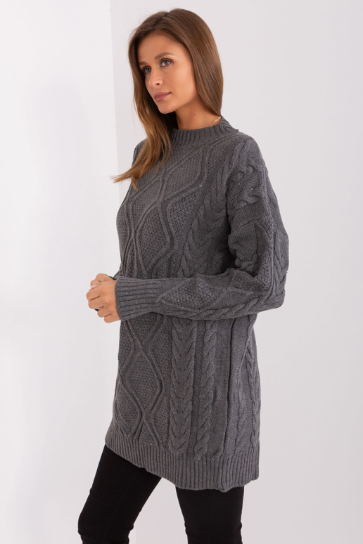 Suknelė-BA-SK-8011.53P-tamsiai pilka