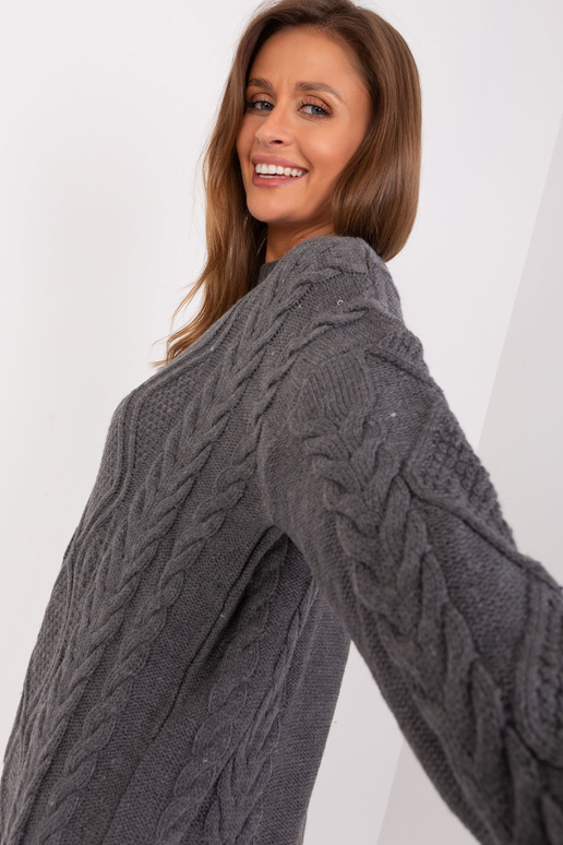 Suknelė-BA-SK-8011.53P-tamsiai pilka