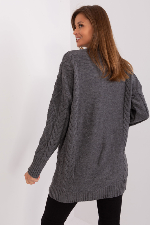 Suknelė-BA-SK-8011.53P-tamsiai pilka