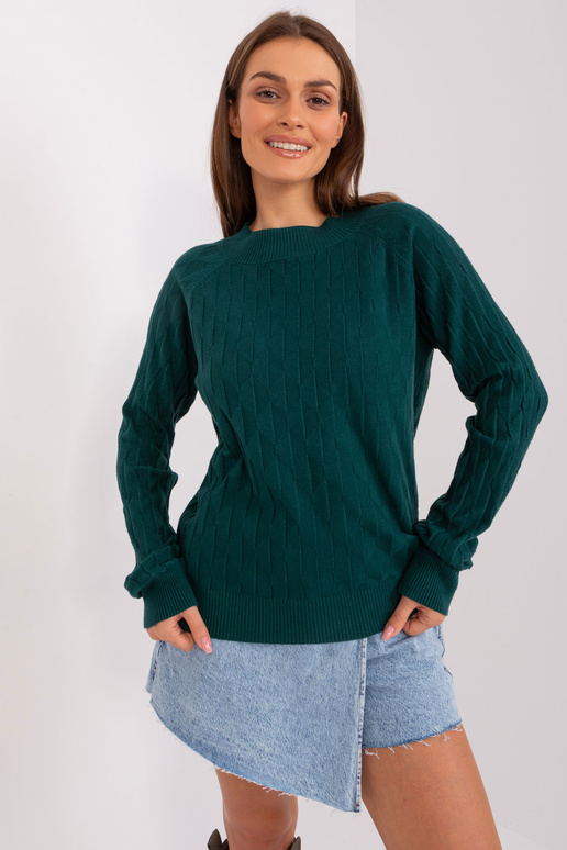 Megztinis-AT-SW-2326.37X-tamsiai žalias