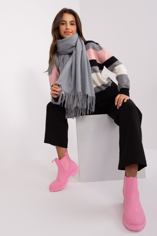 Šalikas-AT-SZ-23185.73P-tamsiai pilkas