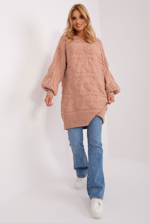 Megztinis-AT-SW-2367.76P-tamsiai rožinis