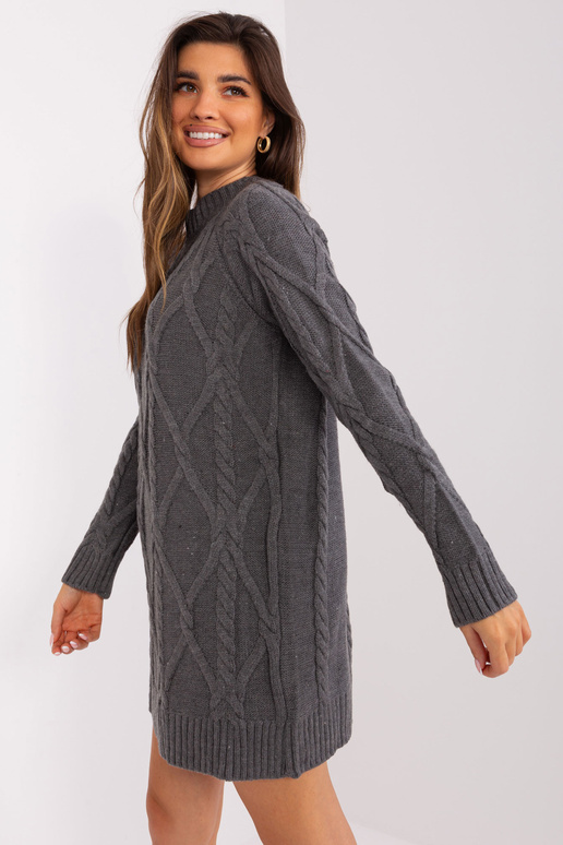 Suknelė-BA-SK-8012-1.66P-tamsiai pilka