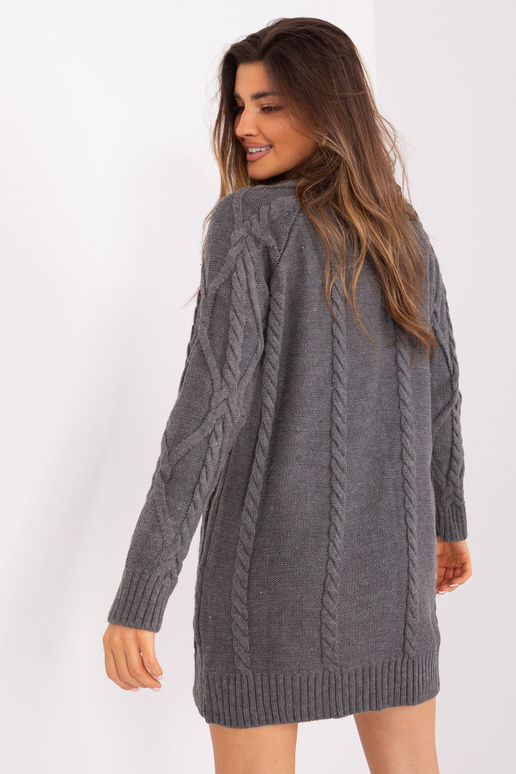 Suknelė-BA-SK-8012-1.66P-tamsiai pilka