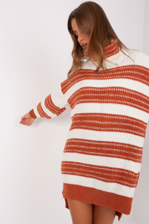 Suknelė-BA-SK-8007.05P-tamsiai oranžinė