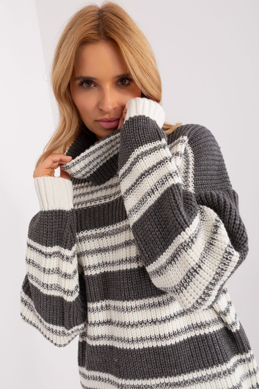 Suknelė-BA-SK-8007.42P-tamsiai pilka