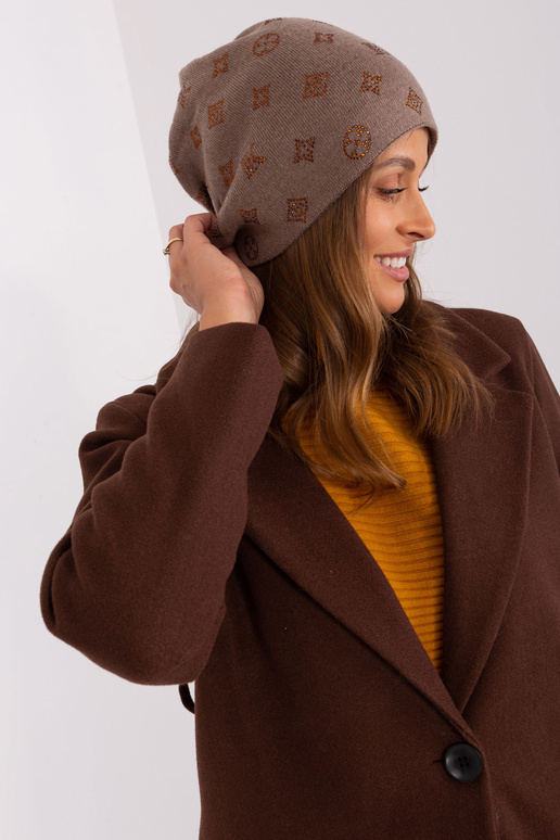 Kepurė AT-CZ-2325.85-ruda Kepurė AT-CZ-2325.85-ruda
