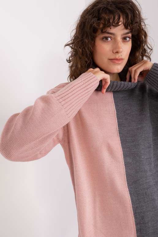 Megztinis-BA-SW-0234.65P-pilka-rožinė