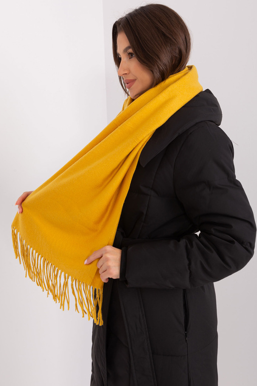 Šalikas-AT-SZ-23185.90P-tamsiai geltonas