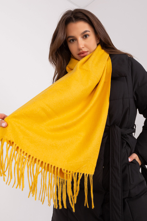 Šalikas-AT-SZ-23185.90P-tamsiai geltonas