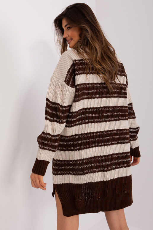 Suknelė-BA-SK-8007.42P-tamsiai ruda