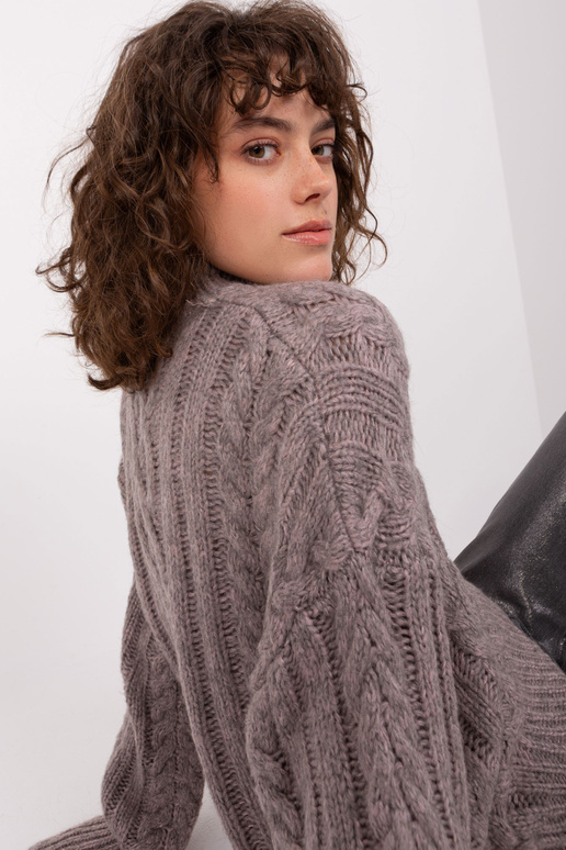 Megztinis-AT-SW-2363-2,30-tamsiai pilkas