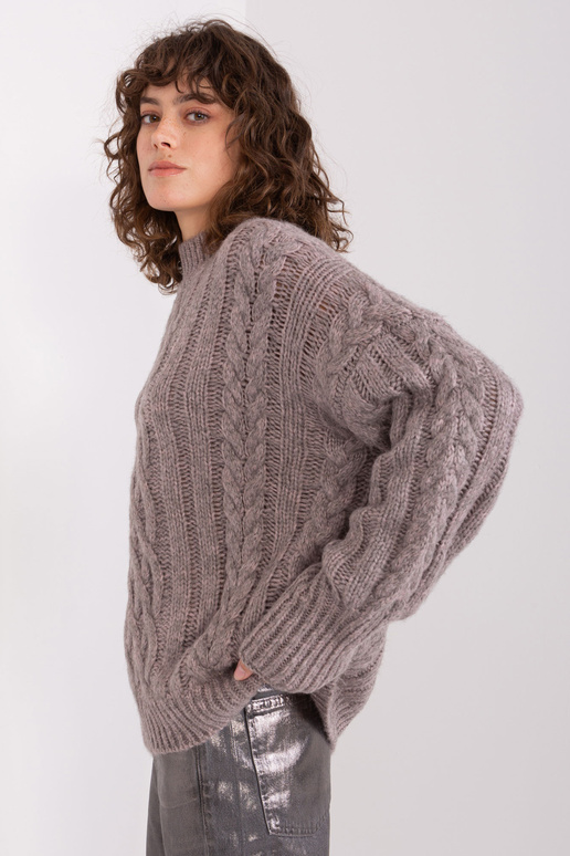 Megztinis-AT-SW-2363-2,30-tamsiai pilkas