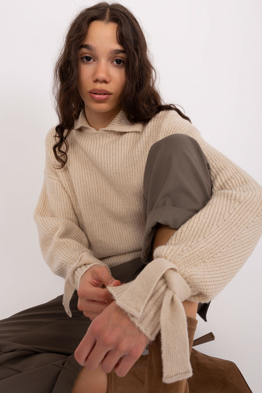 Megztinis-BA-SW-0305.67P-smėlio spalvos