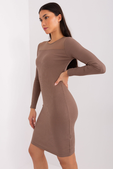 Suknelė-RV-SK-9217.57P-ruda 2