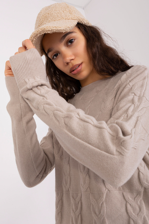 Megztinis-AT-SW-2340.43-smėlio spalvos