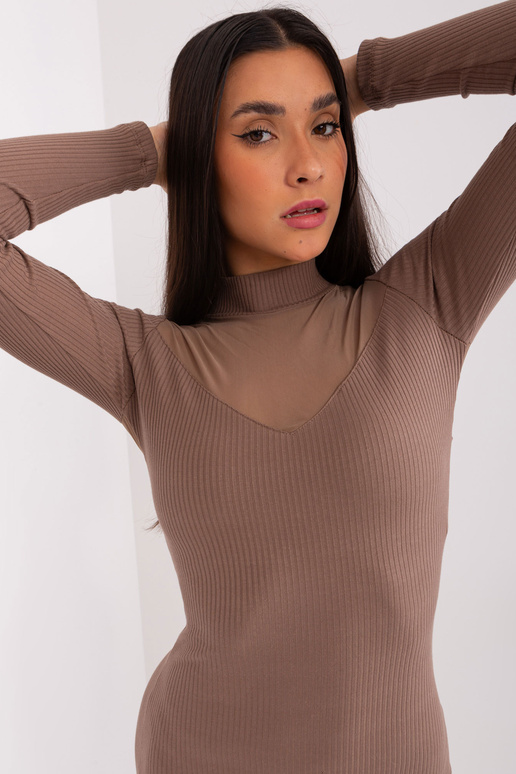 Suknelė-RV-SK-9216.06P-ruda Suknelė-RV-SK-9216.06P-ruda
