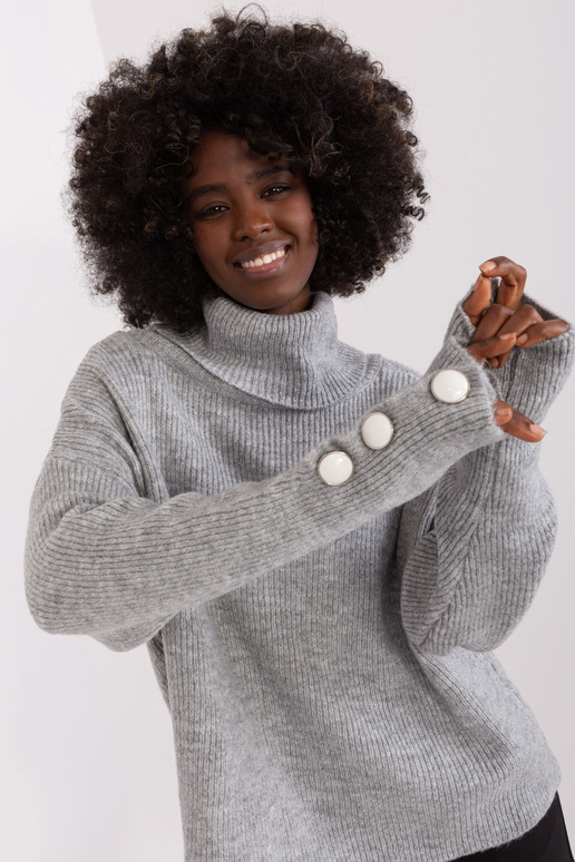 Megztinis-BA-SW-015.01P-pilka