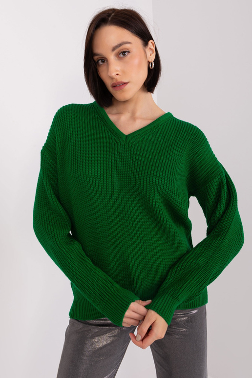 Megztinis-BA-SW-8029.75P-tamsiai žalias