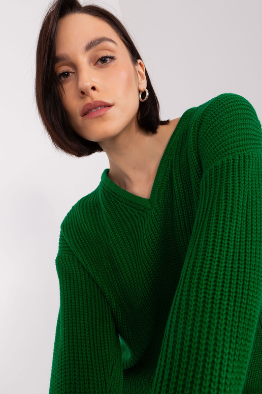 Megztinis-BA-SW-8029.75P-tamsiai žalias