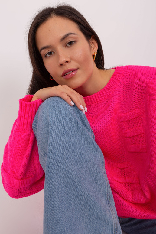 Megztinis-BA-SW-8053.31-fluo rožinis