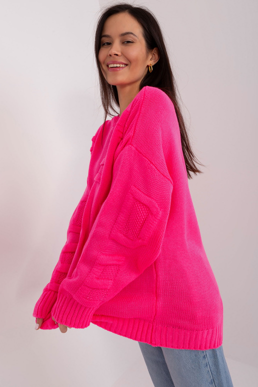 Megztinis-BA-SW-8053.31-fluo rožinis