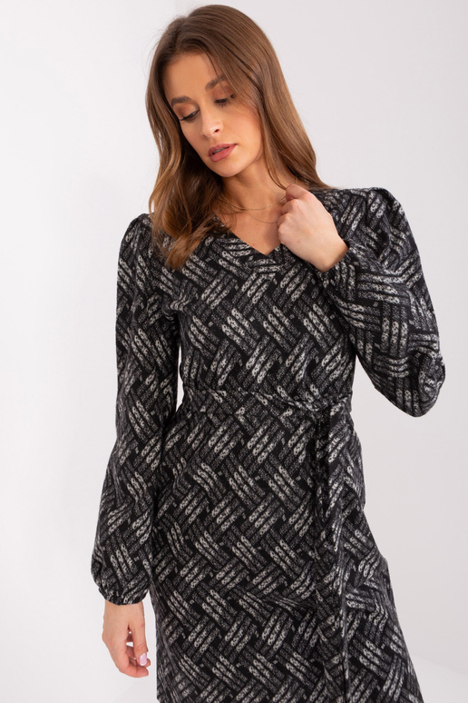 Suknelė-LK-SK-509474-1.52P-pilka-juoda