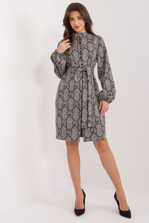 Suknelė-LK-SK-509526-1,06-pilka-juoda