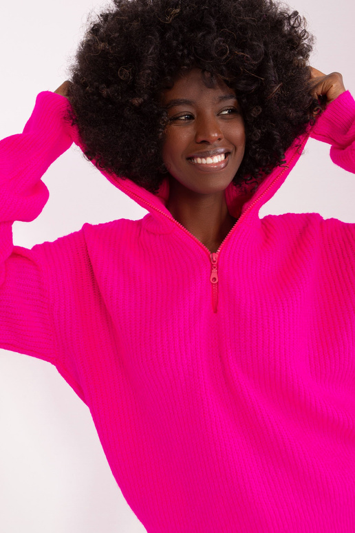 Megztinis-BA-SW-0374.07P-fluo rožinis