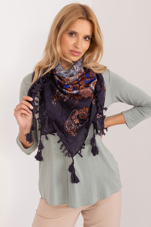 Šalikas-AT-CH-12626.99 tamsiai mėlynas