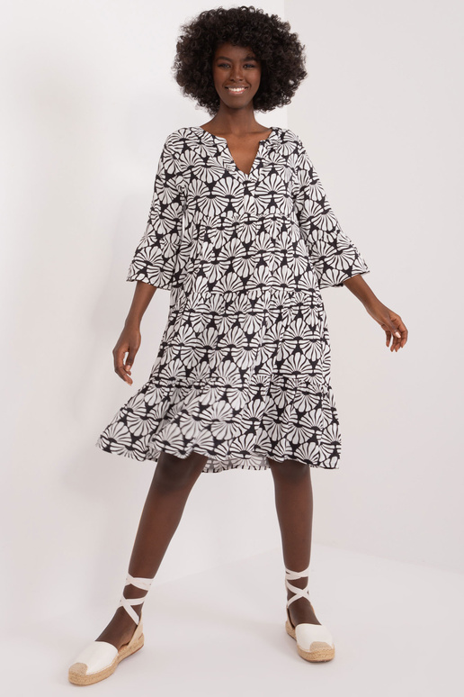 Suknelė-D73771Z30214J-juoda ir balta