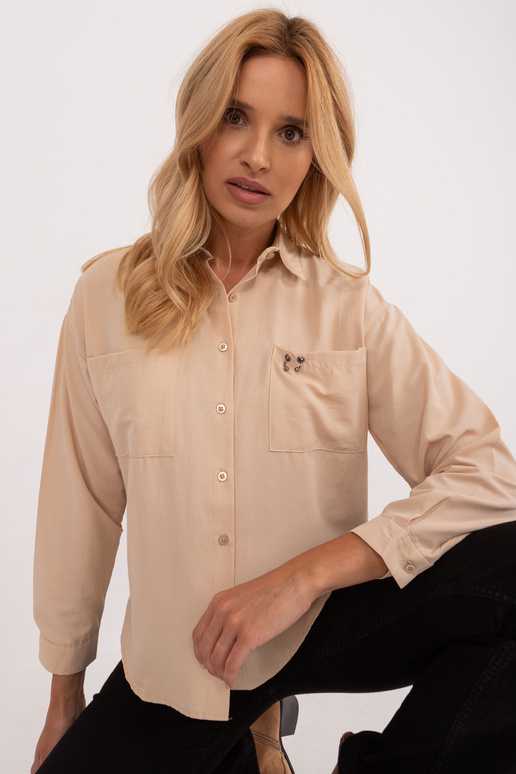 Marškiniai-BA-KS-0317.76-smėlio spalvos