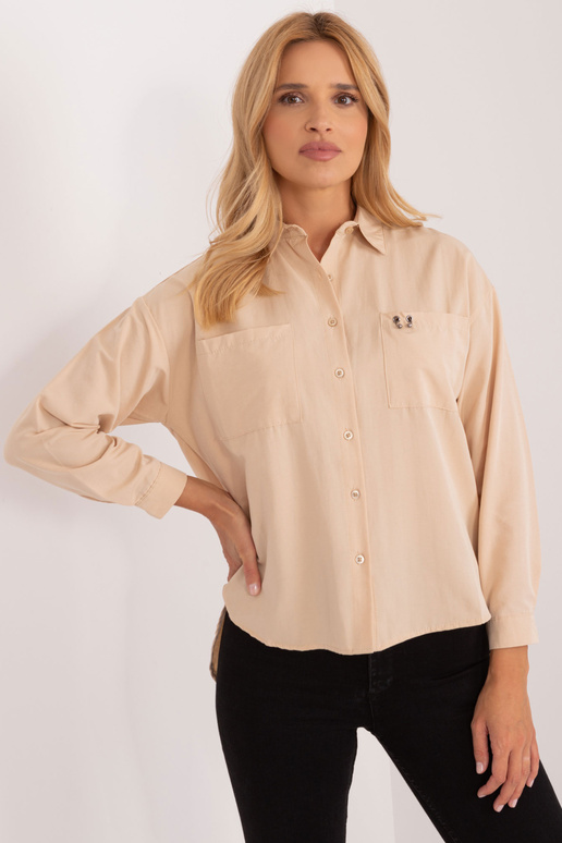 Marškiniai-BA-KS-0317.76-smėlio spalvos