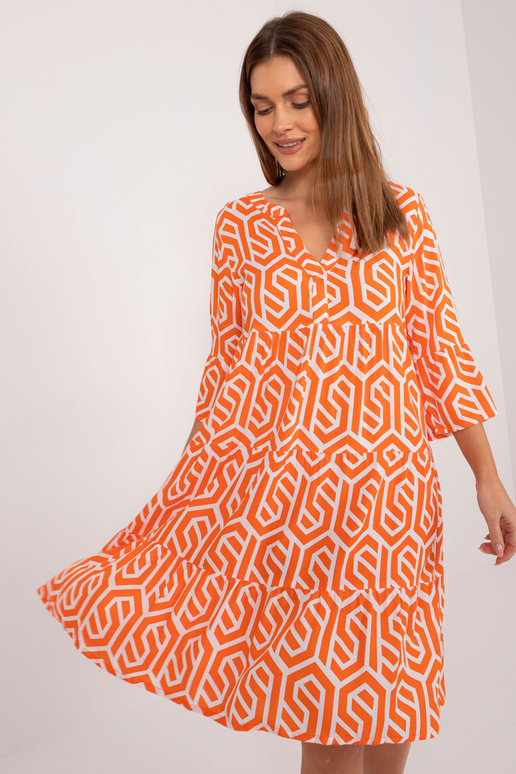 Suknelė-D73771M30214K-oranžinė