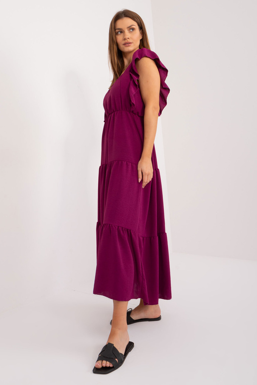 Suknelė-DHJ-SK-8352.04-tamsiai violetinė