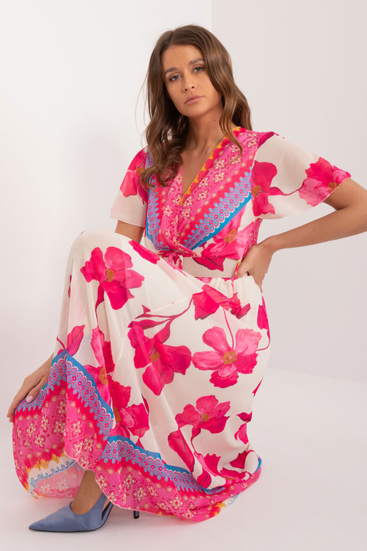 Suknelė-DHJ-SK-11331-5.19-tamsiai rožinė