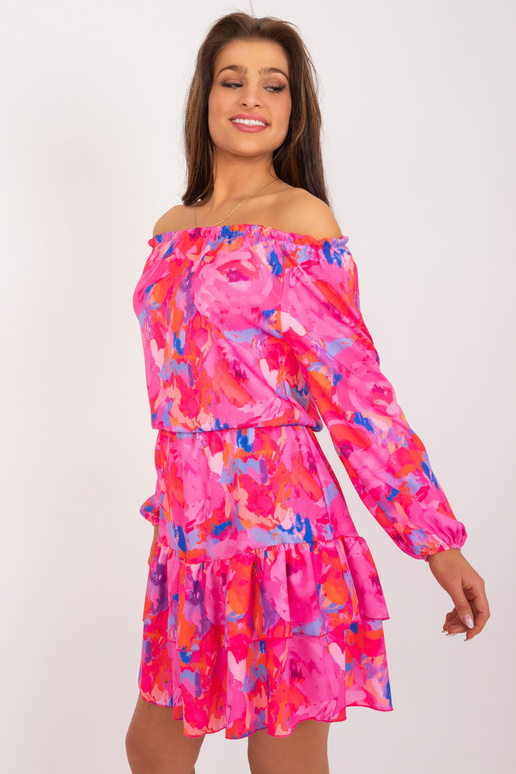 Suknelė-WN-SK-8282.32-tamsiai rožinė