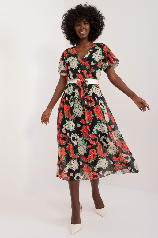 Suknelė-DHJ-SK-17258.01-juoda-raudona