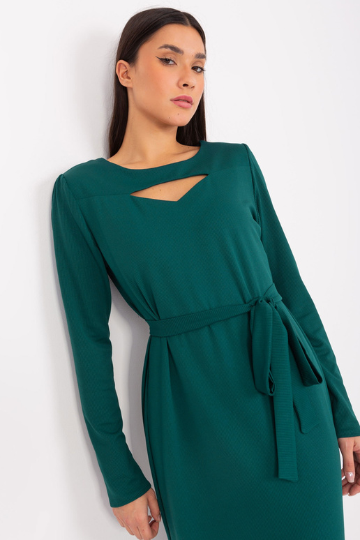 Suknelė-LK-SK-509447.75P-tamsiai žalia Suknelė-LK-SK-509447.75P-tamsiai žalia