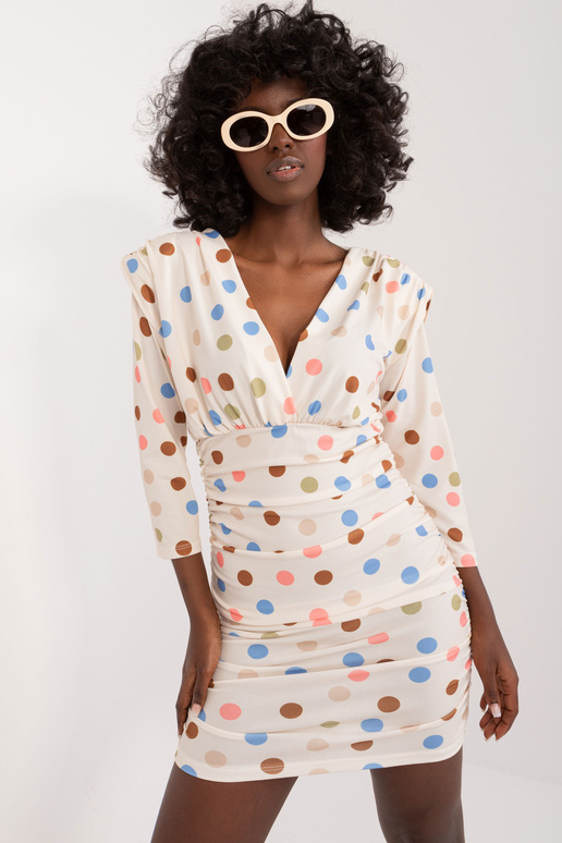 Suknelė-DHJ-SK-17311.87- balkšvos...