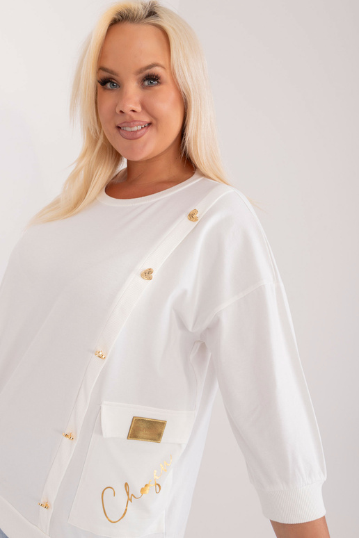 Bluzka-RV-BZ-9540.23X- balkšvos spalvos