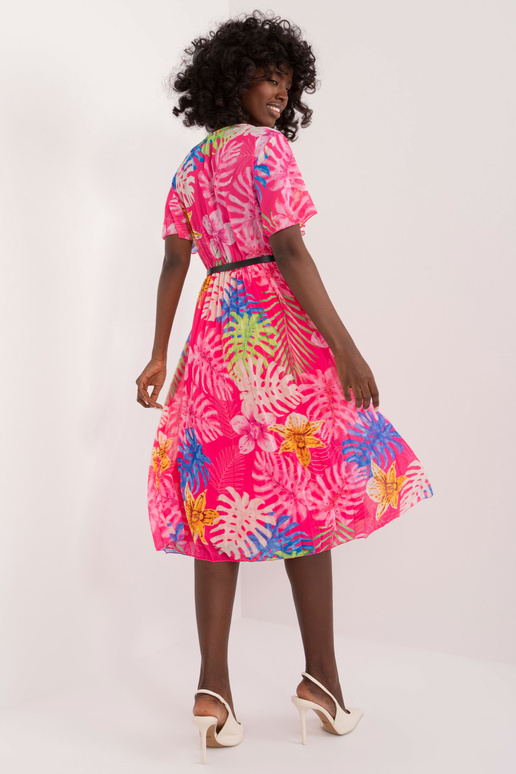 Suknelė-DHJ-SK-13162-3,90-tamsiai rožinė