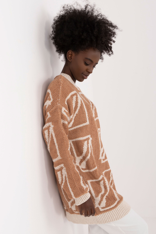 Megztinis-BA-SW-0277.02- Smėlio spalvos