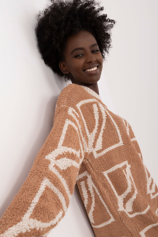 Megztinis-BA-SW-0277.02- Smėlio spalvos