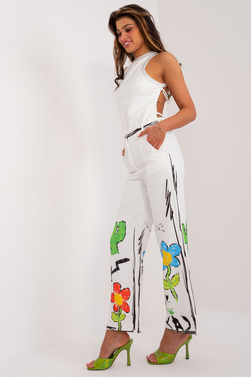 Kelnės-DHJ-SP-18857.31- balkšvos spalvos