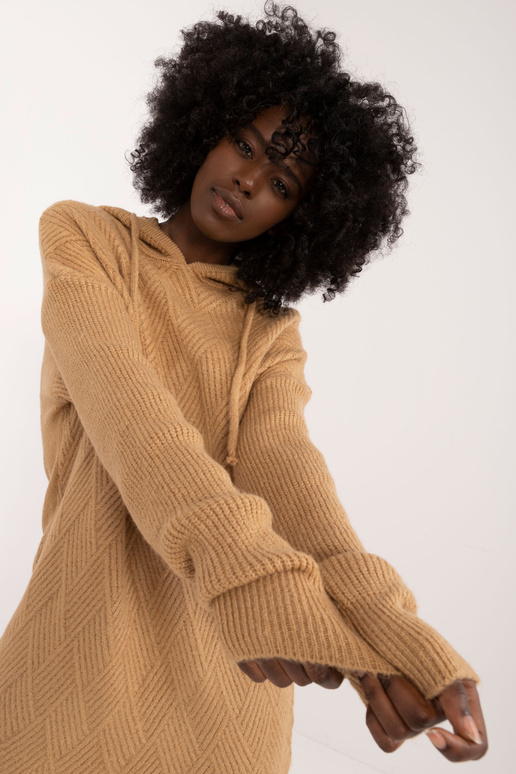 Megztinis-BA-SW-0582.27- Smėlio spalvos