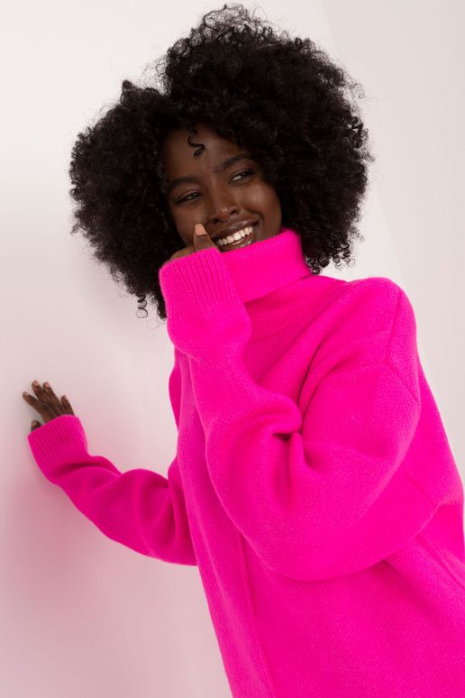 Suknelė-BA-SK-0547.99-fluo rožinė