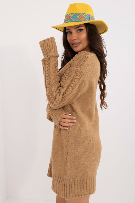 Megztinis-BA-SW-0574.44- Smėlio spalvos