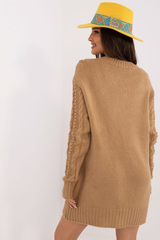 Megztinis-BA-SW-0574.44- Smėlio spalvos