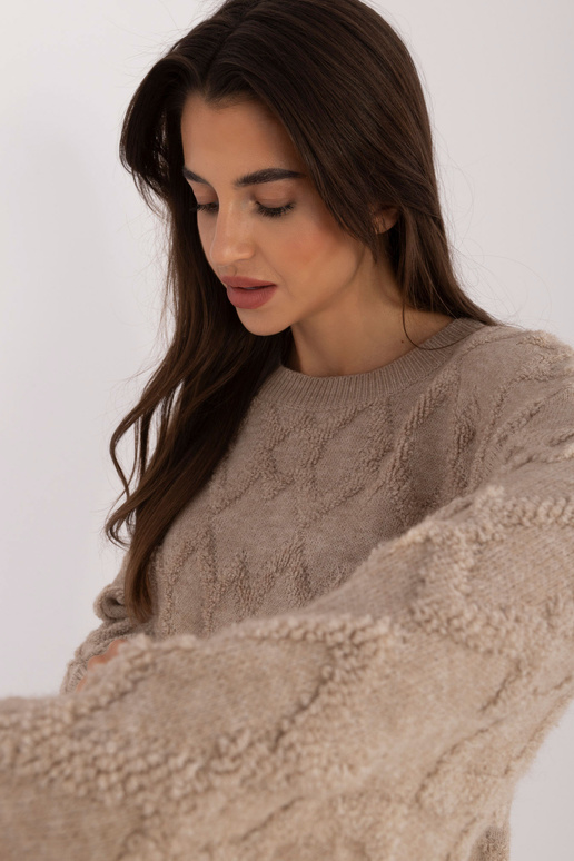 Megztinis-AT-SW-2361.61-smėlio spalvos